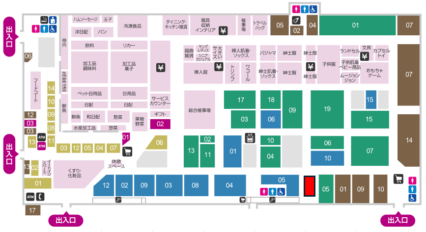 PALEMOSTORE横の図面・フロアマップ